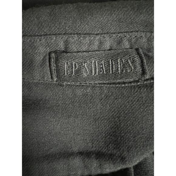 CP Shades Annette Tunic Long Sleeves S Tuxedo Pleated Six Button Front Placket - Picture 9 of 11